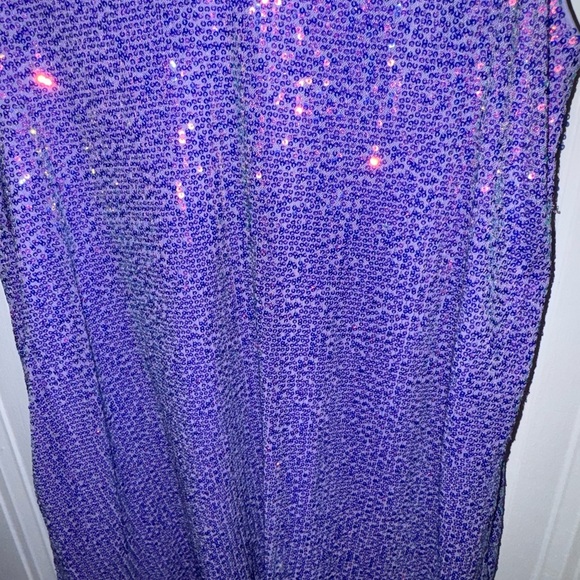 NWOT - Purple Iridescent Sequin Dress - Picture 3 of 4